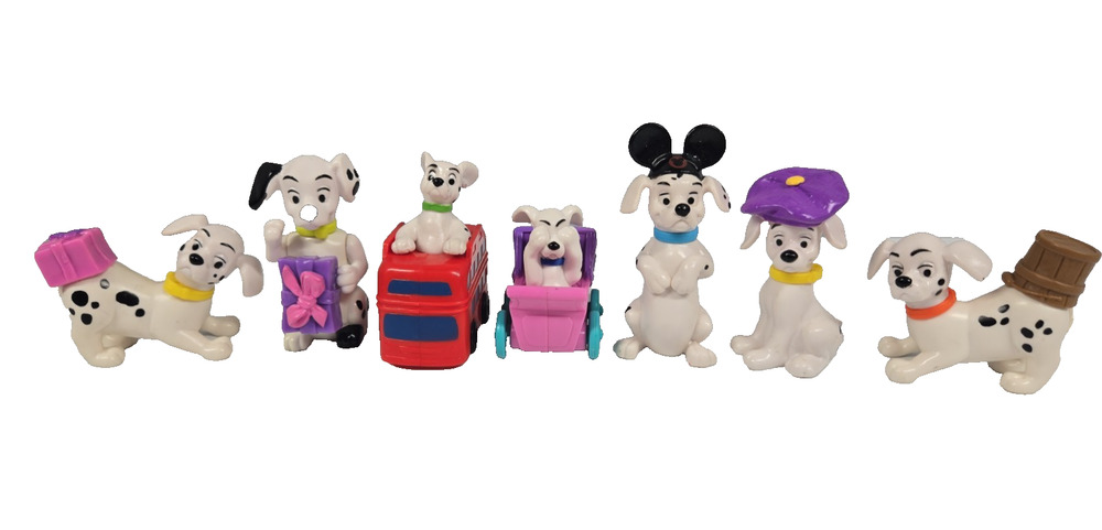 McDonalds Happy Meal Toys Vintage 1996 Disney 101 Dalmations Lot of 7
